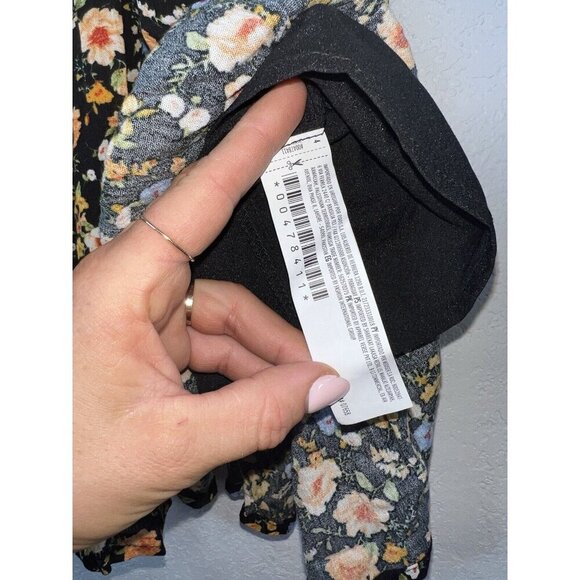 Forever 21 Floral Dress Fit & Flare Mini Size Large Lined Ditsy Floral Summer 1B - Picture 6 of 12